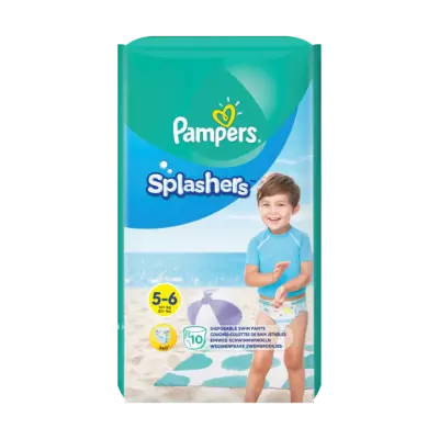 Pampers Splashers Maat 5-6, 10 Wegwerpbare Zwemluiers