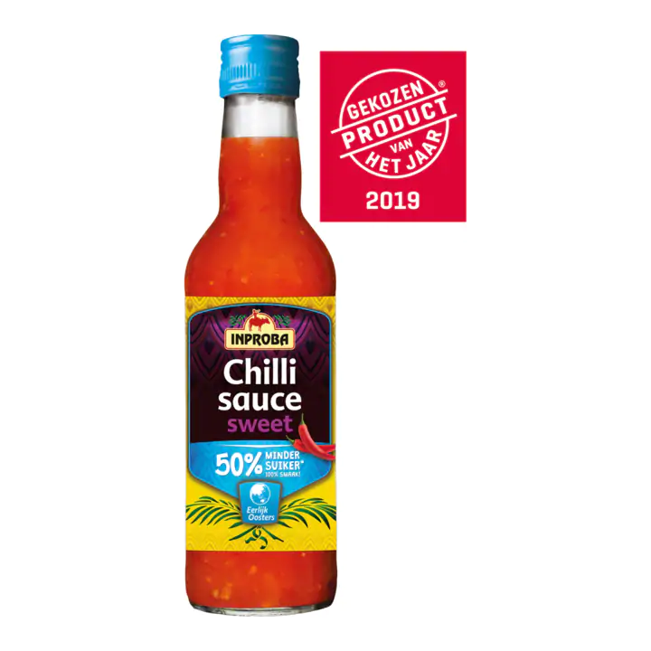 Inproba Chilli Sauce Sweet 50% Minder Suiker