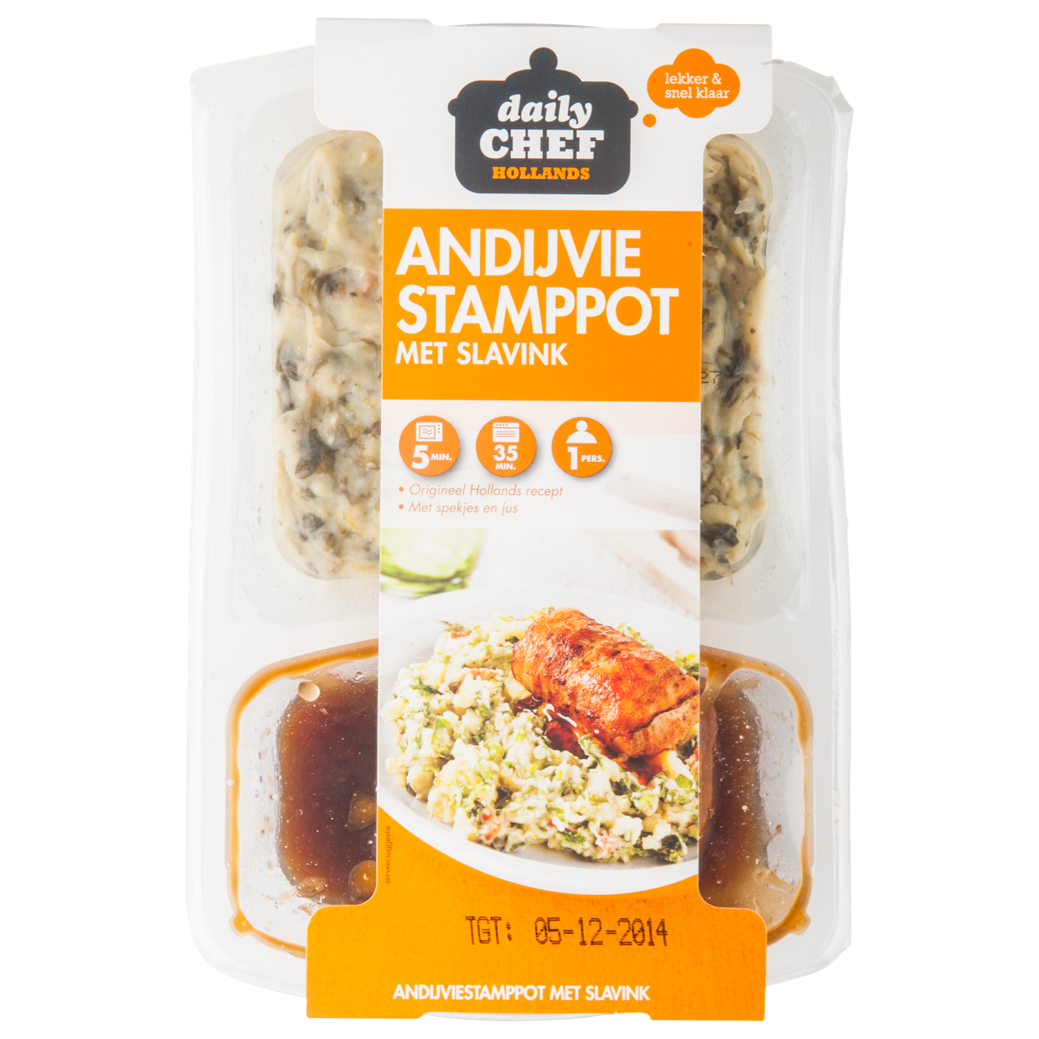 Huismerk Andijvie stamppot met slavink