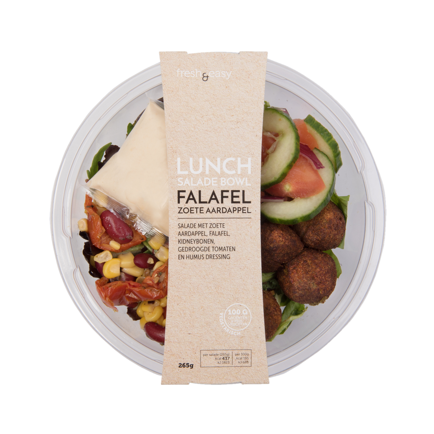 Fresh & easy Bowl falafel zoete aardappel