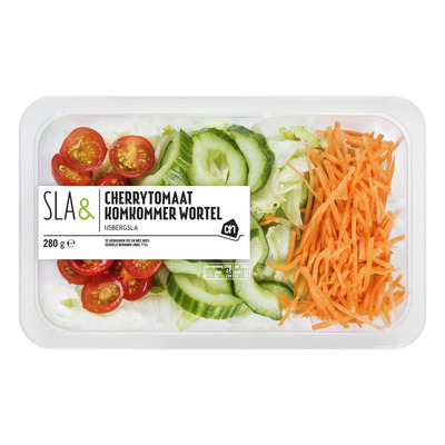 Huismerk Sla cherrytomaat komkommer & wortel
