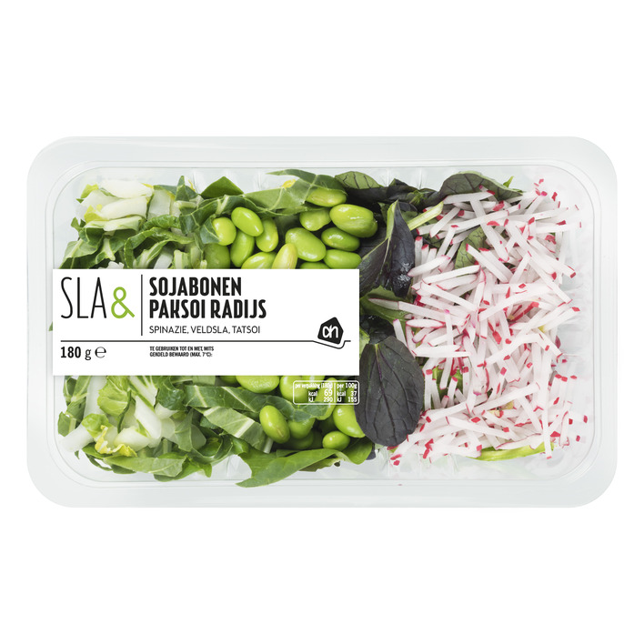 Huismerk Sla sojabonen radijs & paksoi