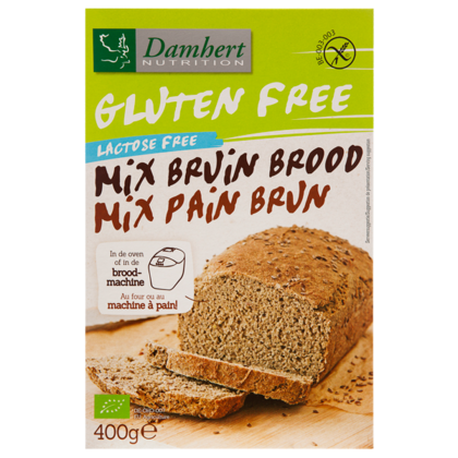Damhert Glutenvrije bruinbrood mix bio