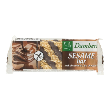Damhert Glutenvrij reep sesam chocolade