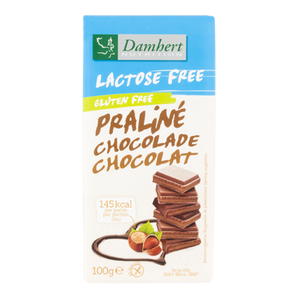 Damhert Lactosevrije chocolade tablet praline