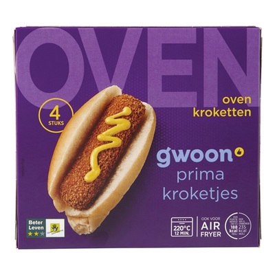 Huismerk oven kroket 4 stuks