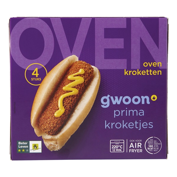 Huismerk oven kroket 4 stuks