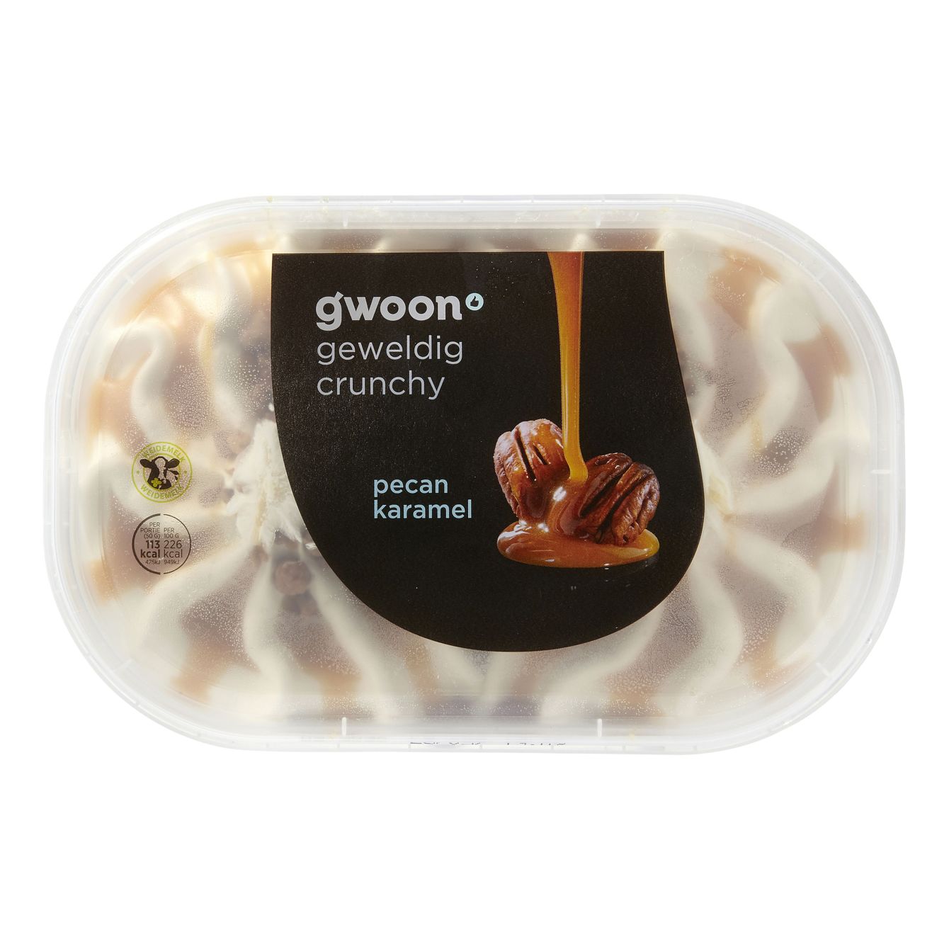 G'woon Slagroomijs Pecan Caramel
