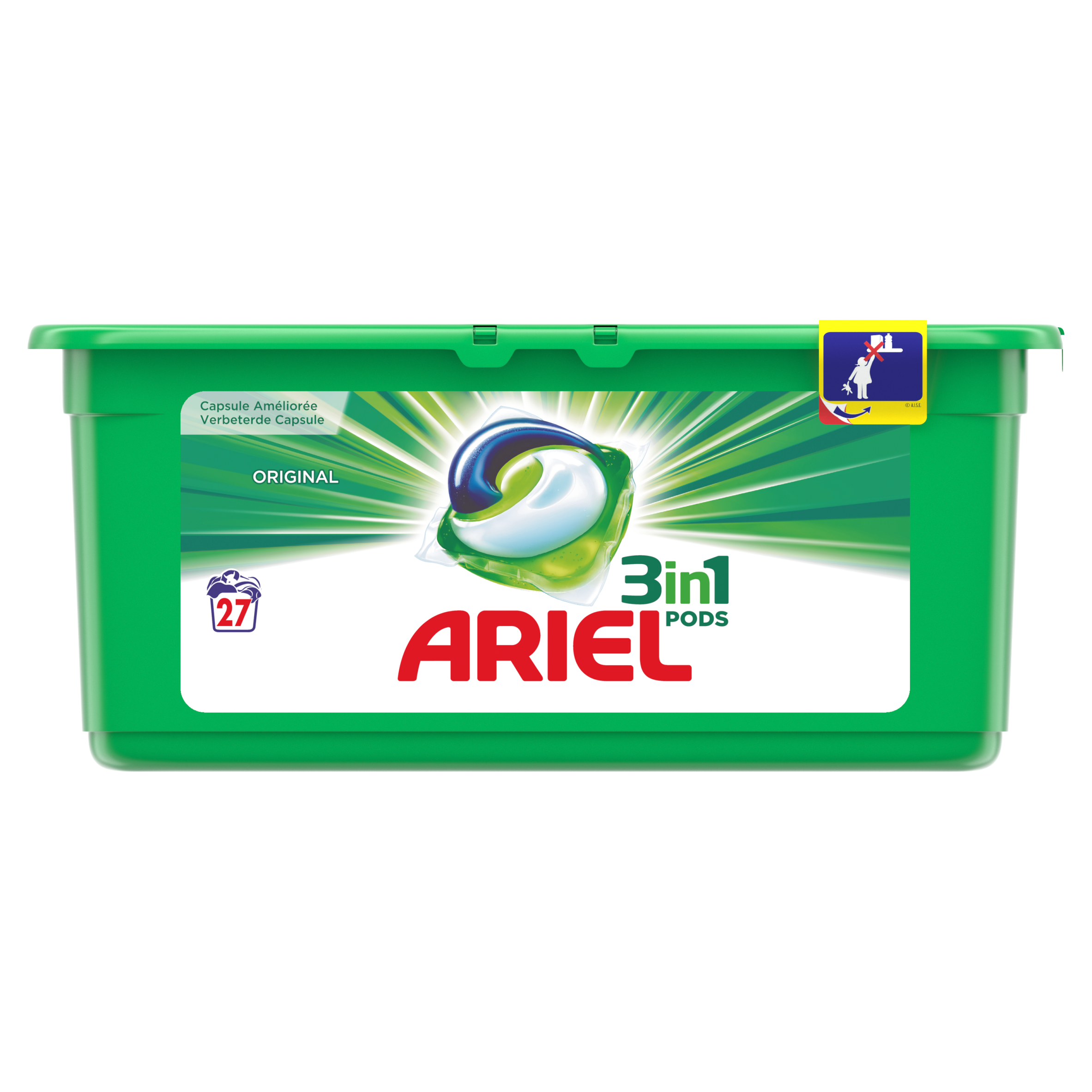 Ariel Pods Original Wasmiddelcapsules 25 Wasbeurten