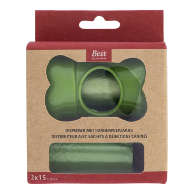Best For Your Friend Hondenpoepzakjes met dispenser