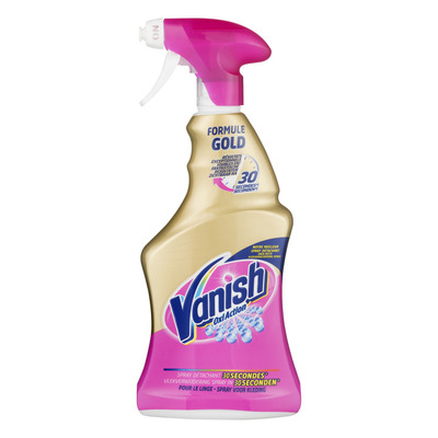 Vanish Gold pretreat spray gold