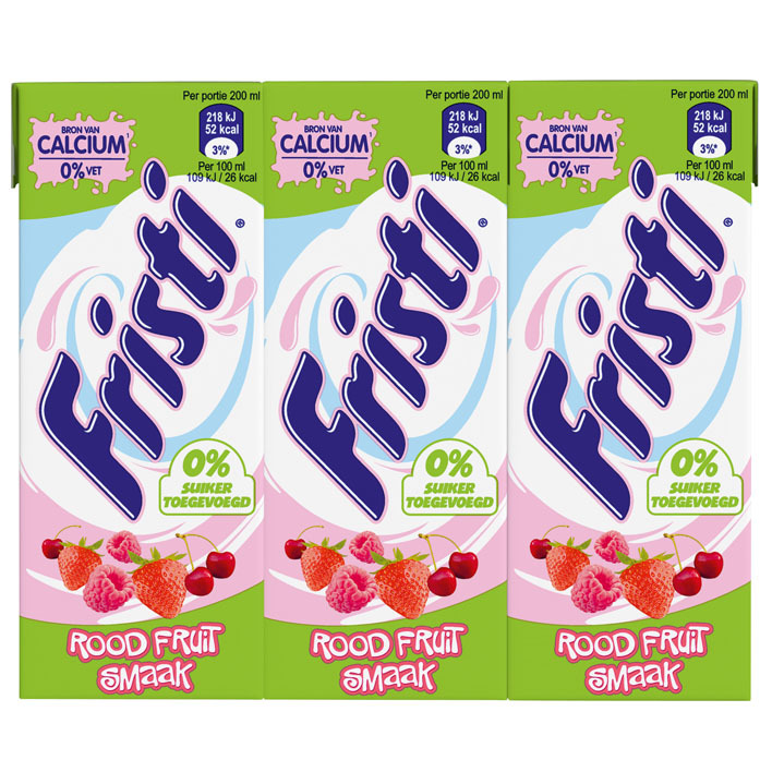 Fristi Rood fruit 0% suiker toegevoegd multi