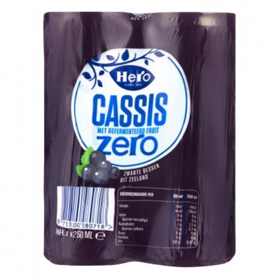 Hero Cassis zero 4-pack