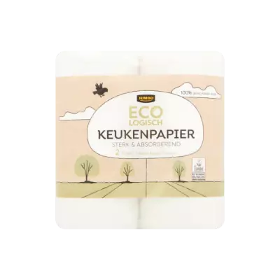 Huismerk Ecologisch Keukenpapier Sterk & Absorberend 3 Laags