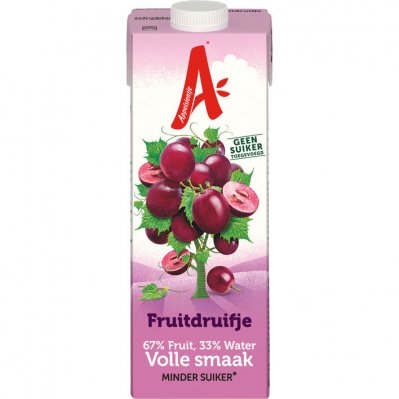 Appelsientje Fruitdruifje minder fruitsuiker