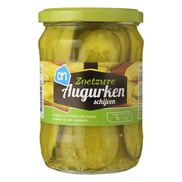 Huismerk Zoetzure augurken schijven