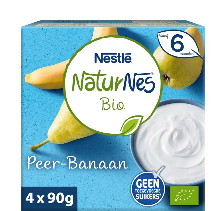 Nestlé Naturnes bio peer-banaan