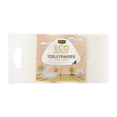 Huismerk Ecologisch Toiletpapier Zacht & Sterk 3 Laags 6 Rollen