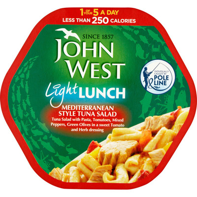 John West Light lunch mediterranean style