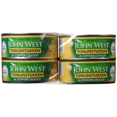 John West Tonijnstukken zonnebloemolie