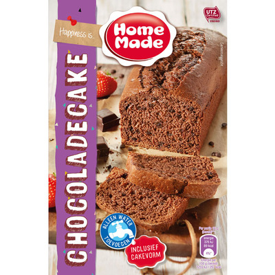 Homemade Chocoladecakemix met bakvorm