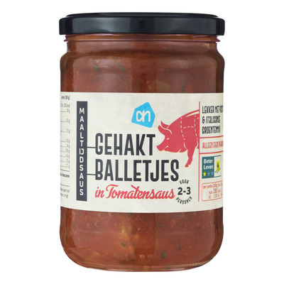 Huismerk Gehaktballetjes in tomatensaus