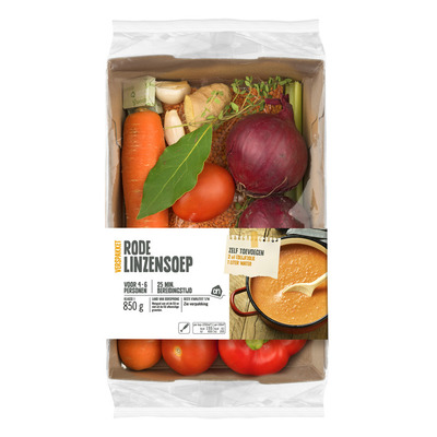 Huismerk Rode linzensoep verspakket