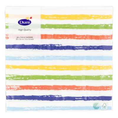 Duni Servet Cuban Stripe 33x33cm