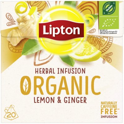 Lipton Infusie organic lemon & ginger thee