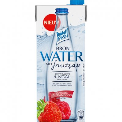 DubbelFrisss Bronwater aardbei framboos