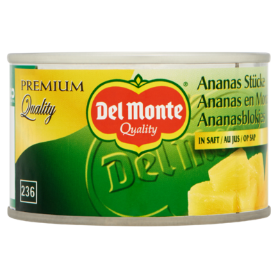 Del Monte Ananasblokjes op Sap 230 g