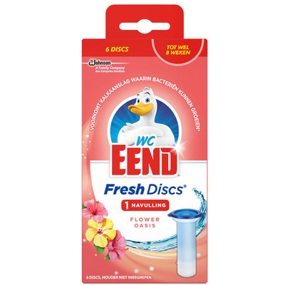 WC Eend Fresh discs flower oasis navulling