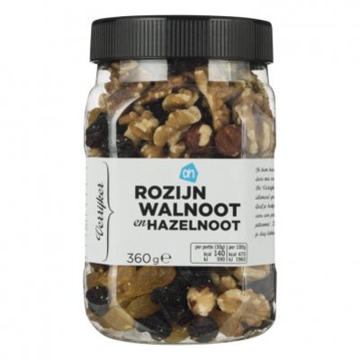 Huismerk Verrijker rozijn-walnoot en hazelnoot