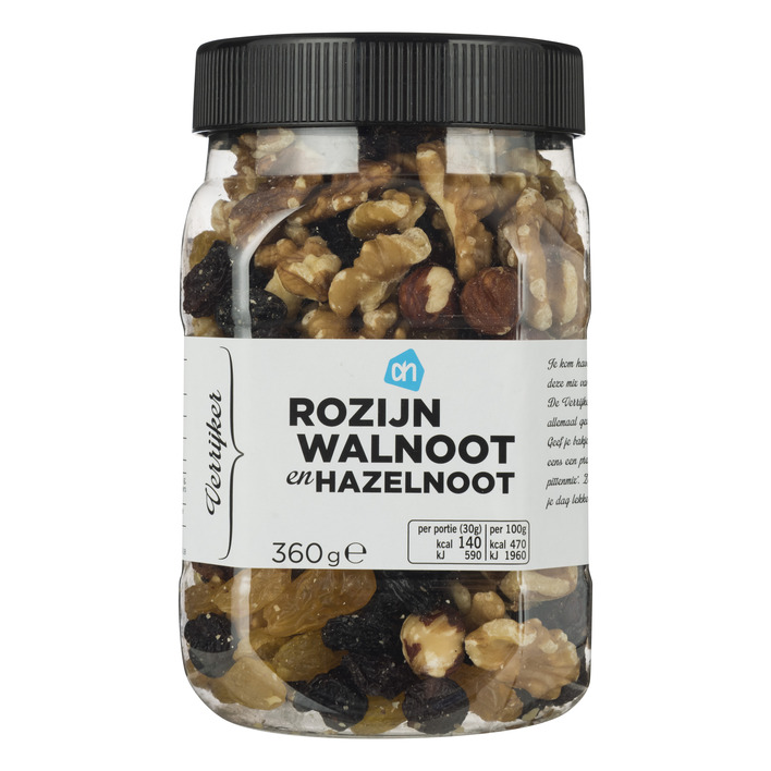 Huismerk Verrijker rozijn-walnoot en hazelnoot