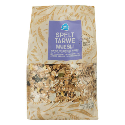 Huismerk Spelt tarwe muesli