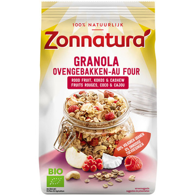 Zonnatura Granola rood fruit