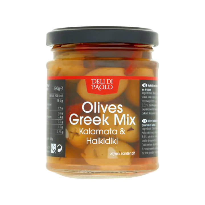 Deli di Paolo Olijven Greek Mix Kalamata & Halkidiki