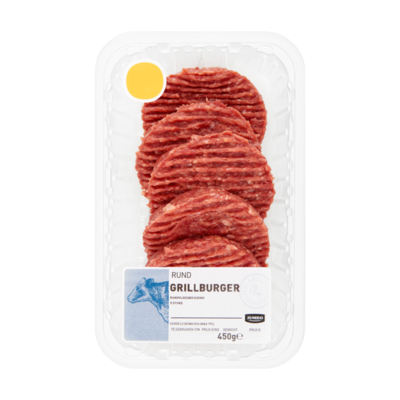 Huismerk Rund Grillburger 5 Stuks