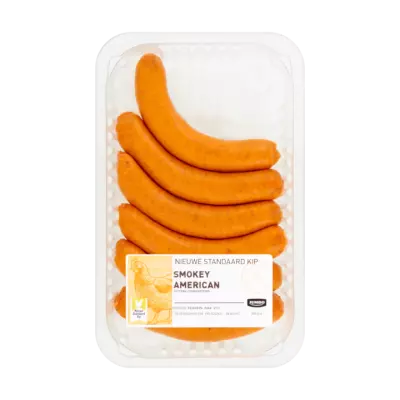 Huismerk Kip Worstjes Smokey American