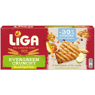 Liga Evergreen crunchy appel peer