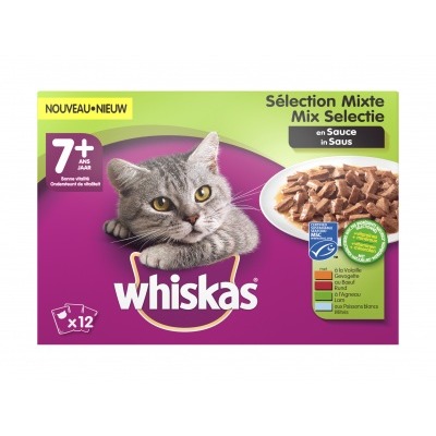Whiskas Maaltijdzakjes in saus 7+