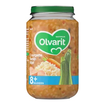 Olvarit Courgette Tonijn Rijst 8+ Maanden