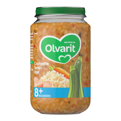 Olvarit Courgette Tonijn Rijst 8+ Maanden