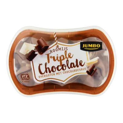 Huismerk Roomijs Triple Chocolate