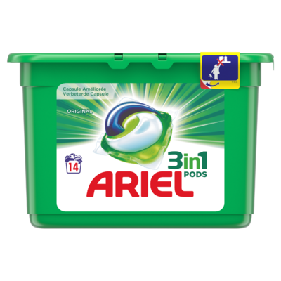 Ariel 3in1 Pods Original Wasmiddelcapsules 14 Wasbeurten