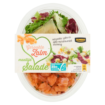 Huismerk Gerookte Zalm Maaltijdsalade
