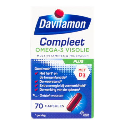 Davitamon Vitamine Compleet omega3 visolie