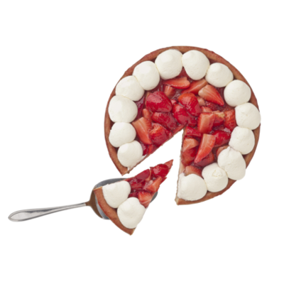 Huismerk Aardbeien Slagroomvlaai