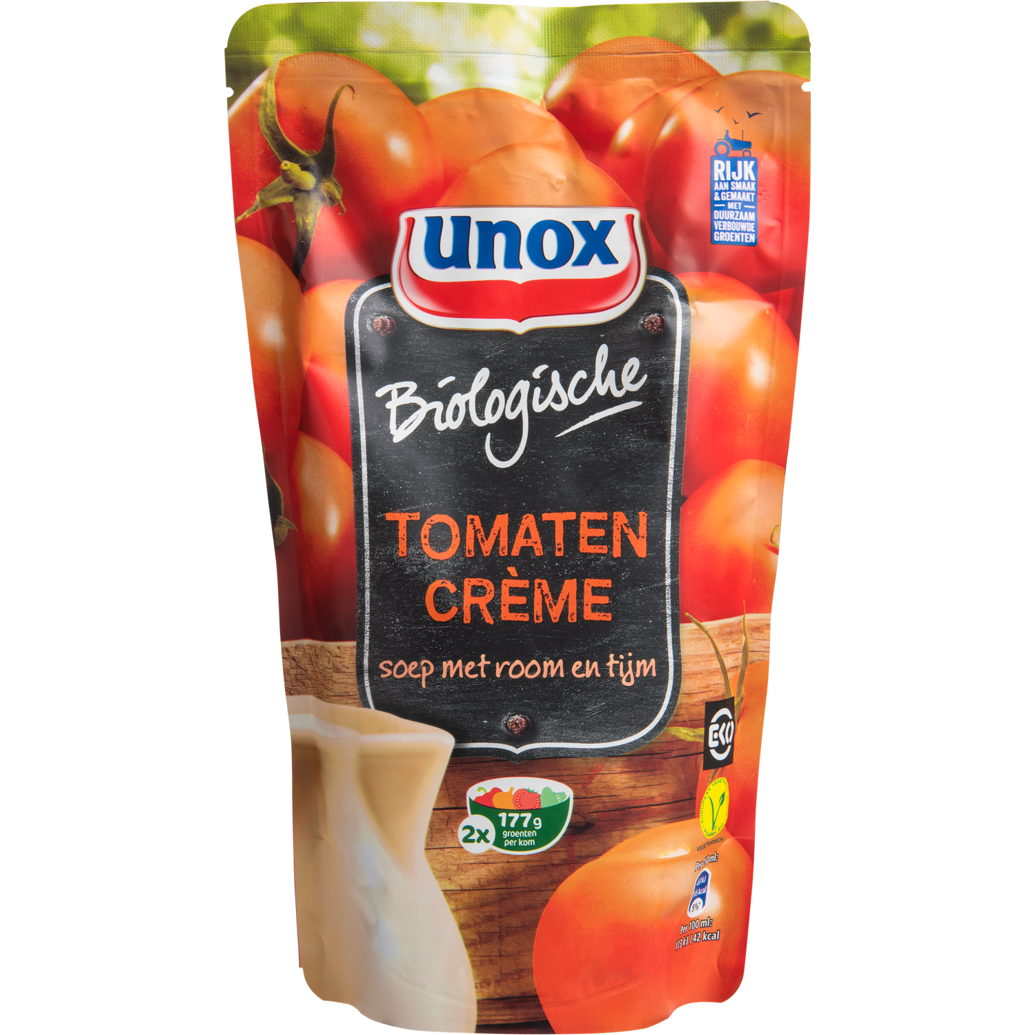 Unox Soep in zak biologsiche tomaat