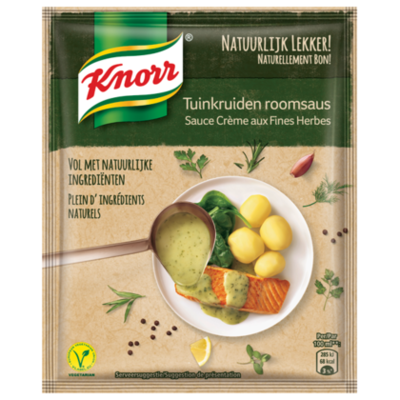 Knorr Tuinkruiden roomsaus natuurlijk lekker